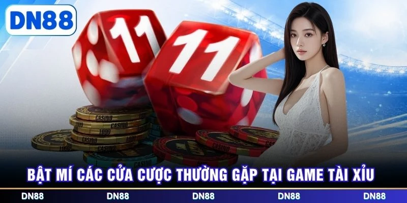 Bật mí các cửa cược thường gặp tại game Tài Xỉu